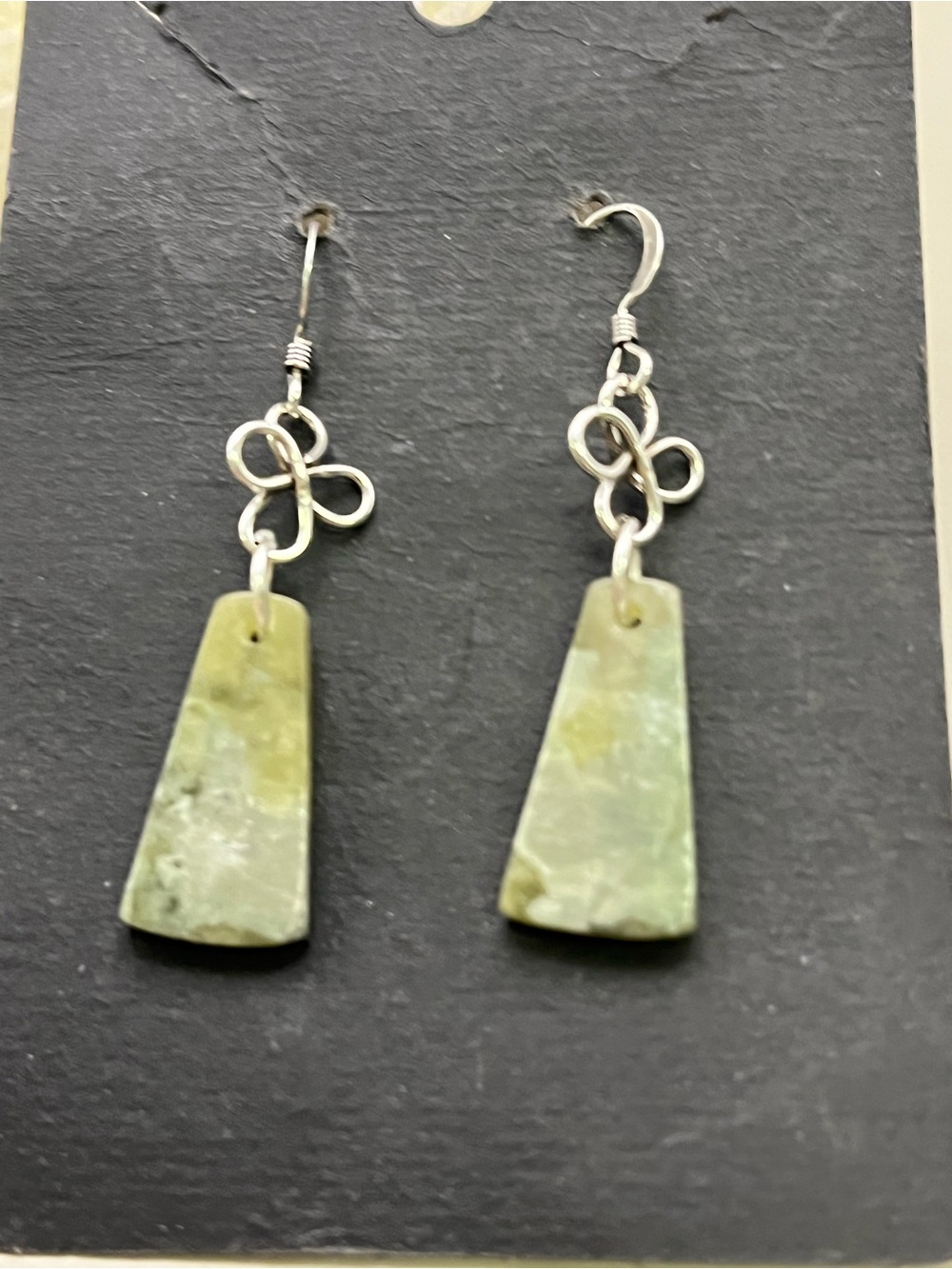 Handmade Sterling Silver 925 Grossular Garnet Gemstone Celtic Knot DangleEarring
